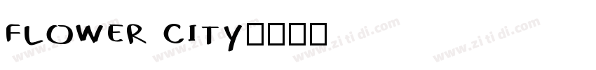 flower city字体转换